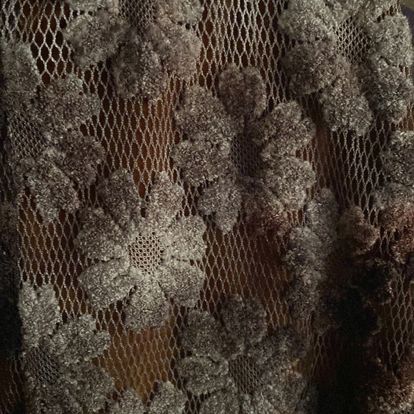 Vintage 90s crochet lace mash floral  maxi skirt - Picture 15 of 16